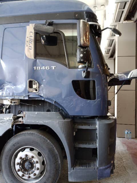 Ford Trucks Cargo 1846T tamir öncesi hasar görüntüsü, Kısmet Ticari Araçlar, Çorlu Tekirdağ ağır vasıta servisi