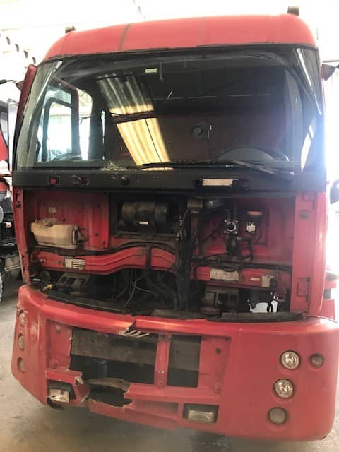 Ford Trucks Cargo 2524 tamir öncesi hasar görüntüsü, Kısmet Ticari Araçlar, Çorlu Tekirdağ ağır vasıta servisi