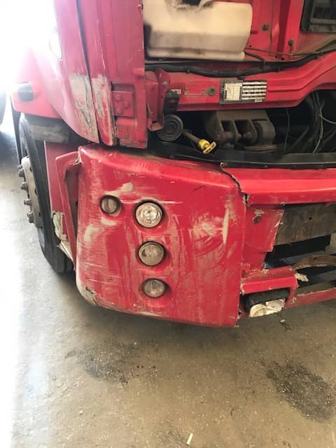 Ford Trucks Cargo 2524 tamir öncesi hasar görüntüsü, Kısmet Ticari Araçlar, Çorlu Tekirdağ ağır vasıta servisi