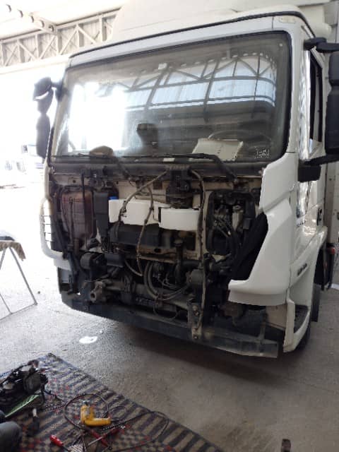 Iveco tamir öncesi hasar görüntüsü, Kısmet Ticari Araçlar, Çorlu Tekirdağ ağır vasıta servisi