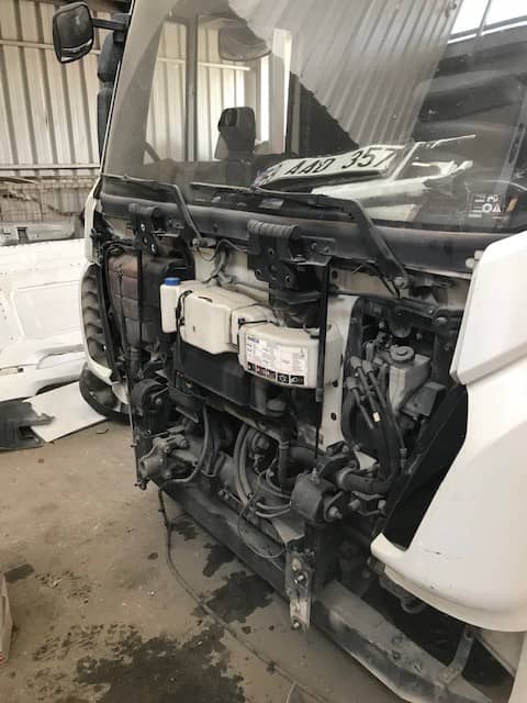 Iveco tamir öncesi hasar görüntüsü, Kısmet Ticari Araçlar, Çorlu Tekirdağ ağır vasıta servisi