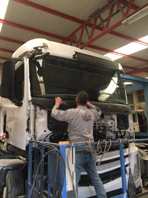 Mercedes-Benz Actros 1845 tamir süreci görüntüsü, Kısmet Ticari Araçlar, Çorlu Tekirdağ ağır vasıta servisi