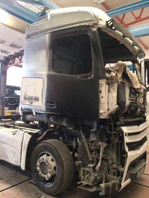 Mercedes-Benz Actros 1845 tamir süreci görüntüsü, Kısmet Ticari Araçlar, Çorlu Tekirdağ ağır vasıta servisi