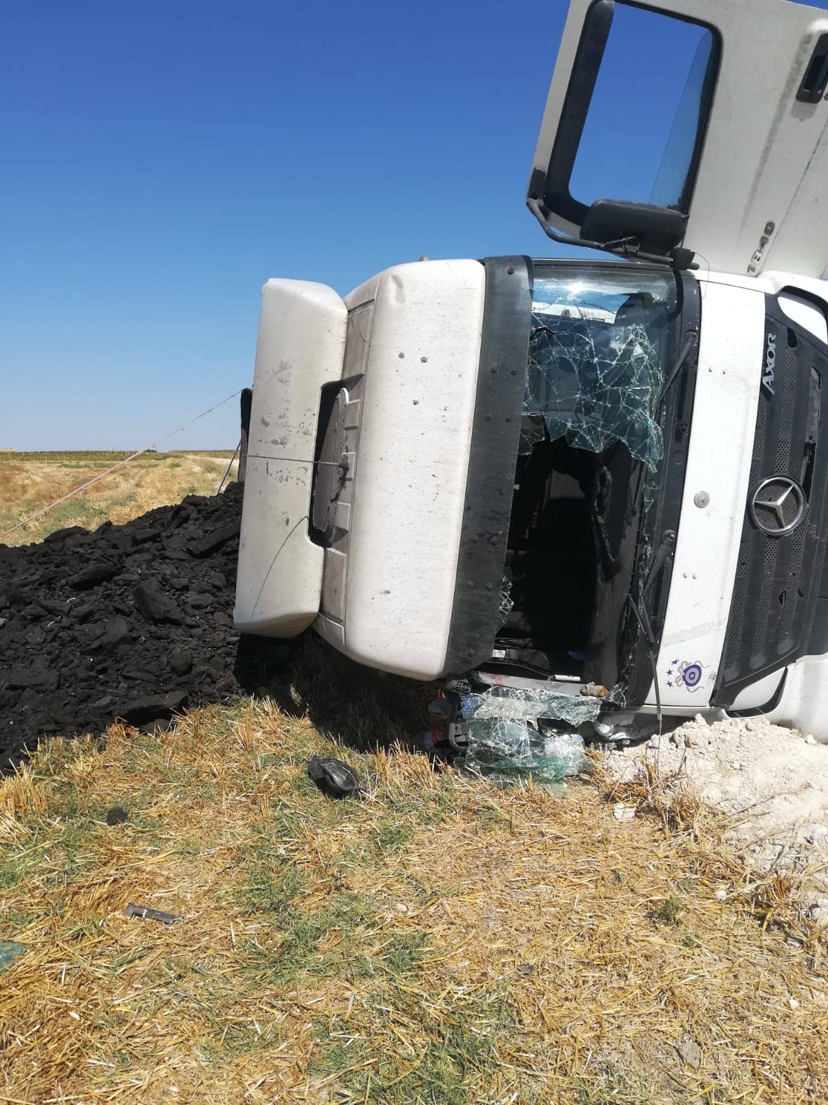Mercedes-Benz Axor 1840 tamir öncesi hasar görüntüsü, Kısmet Ticari Araçlar, Çorlu Tekirdağ ağır vasıta servisi